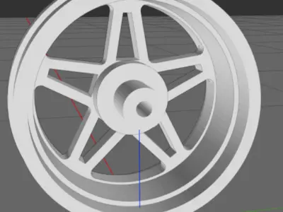 5 Spoke wheel for AMT 2017 Camaro 3D print model