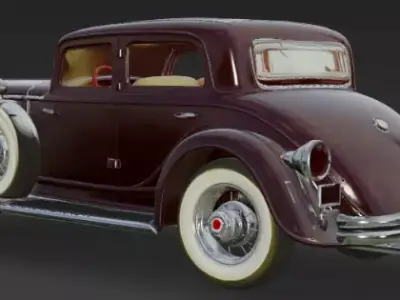 Antique car 3d model 3D model