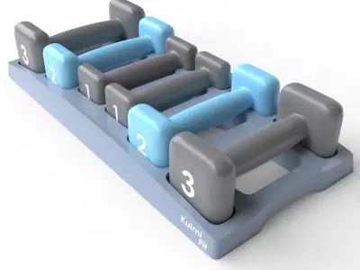 Gym Dumbbell Set 003 3D model