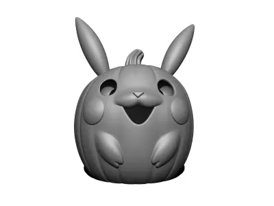 Pikachu Halloween Pumpkin  3D print model