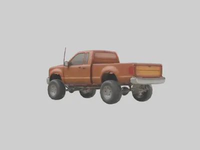 Pickup Truck Model 1 Low-poly 3D model