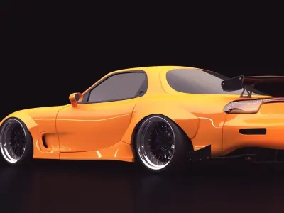 Mazda RX-7 custom modified 3D model