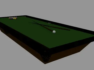 Pool Table 3D model get