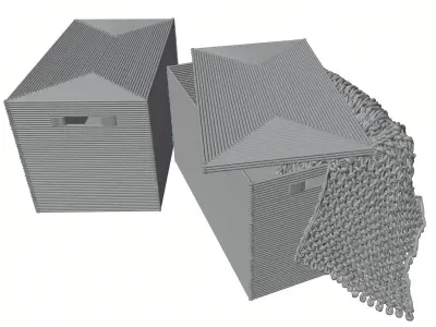 Decorative boxes HG2 3D model