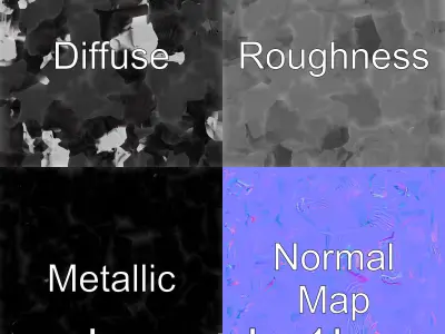 Black Clydesdale Horse 3D Model with Dark Coat Low-poly 3D model