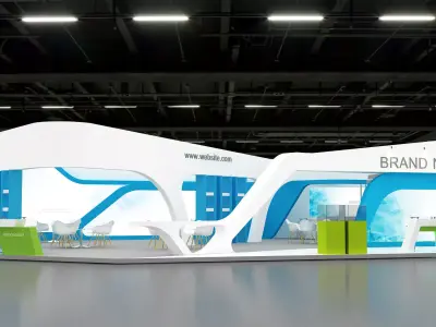 3d model exhibition booth 3D model 2