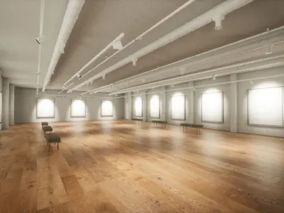 Art Gallery 005 UE4 3D model