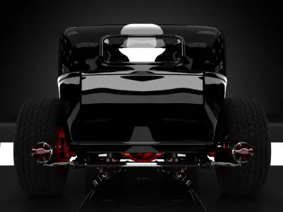 32 Classic Hot Rod Sedan 3D print model