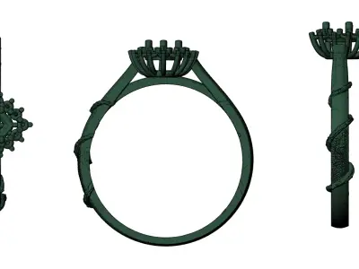 HEART RING Free 3D print model