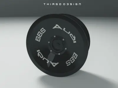 BBS Fan Low-poly 3D model