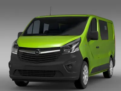 Opel Vivaro MultiVan EcoFlex 2017 3D model
