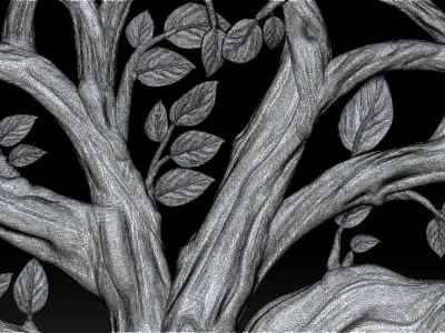 Tree of Life Lucky Relief 3D print model