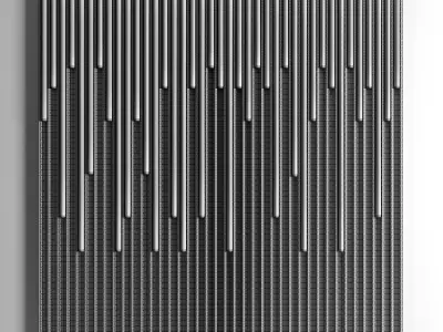 Wooden led panels 2 3D model