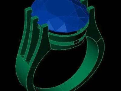 ruby ring Free 3D print model purchase