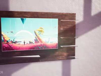 Low Poly TV Panel ArchViz - Game Ready Low-poly 3D model