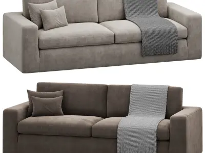 Four Hands Plume Sofa by interiorhomescapes 3D model