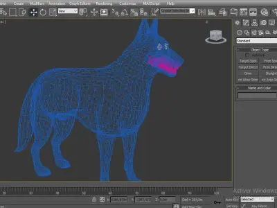 Shepherd dog 3d model 3D model