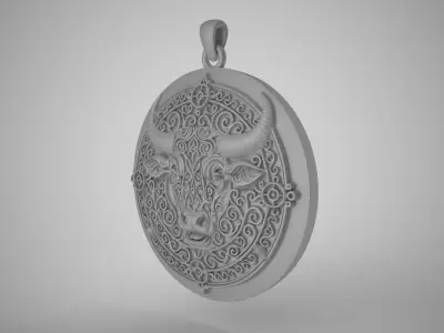 Toro Pendant 3D print model