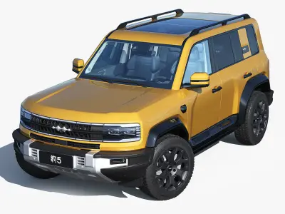 2025 BYD Denza B5 Formula Leopard 5 with interior 3D model