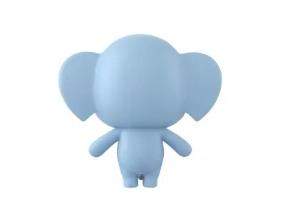 Character136 Rigged Elephant 3D model