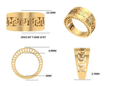 Fancy Band ring for sale  3D print model