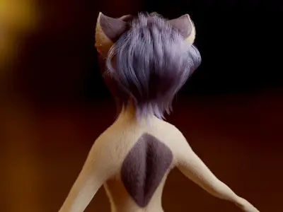 Mayala Anthro Lioness 3D model