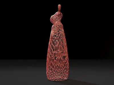 Christmas decor lamp elk 3D print model