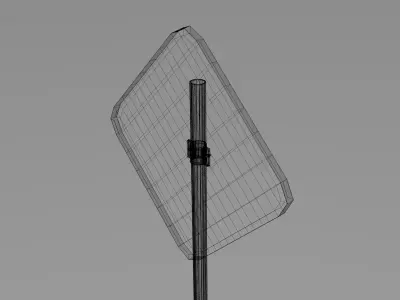 Priority sign 3D model