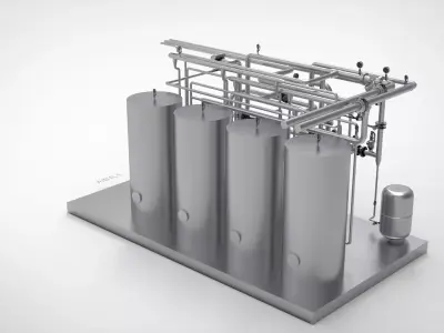 Industrial Boiler Room 3D model