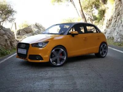 Audi A1 Sportback orange 3D model
