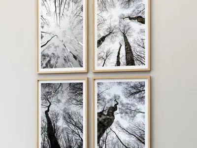 JUNIQE Forest winter 3D model