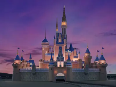 Disney Castle 3D Model 3D model