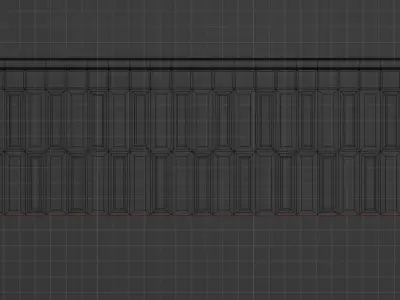 Wall Partition for your interior Low poly 13 3D model
