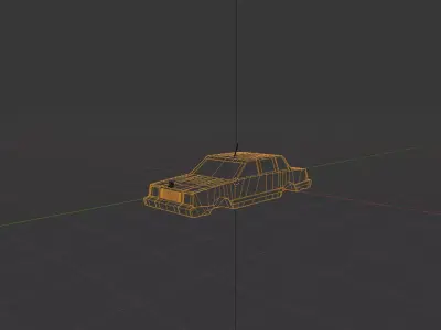 Chrysler Reference Model Low-poly 3D model