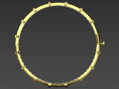 gold bracelet bg0042 3D print model