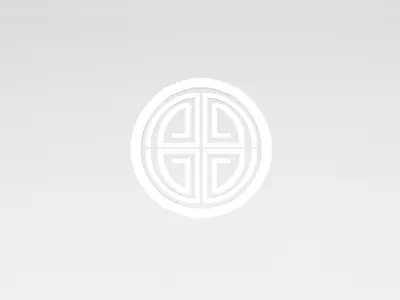 China Type Decoration v1 002 Low-poly 3D model