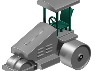 Kids Road Roller Toy 3D model