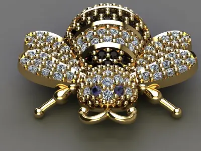 Bee - Pendant 3D print model