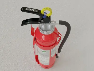 Japanese Car Extinguisher 415mm 3D model