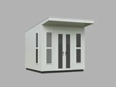 Garden House Low-poly 3D model purchase