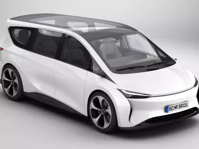 Generic Modern Van 3D model