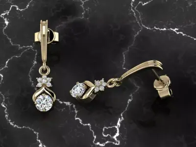 Jewelry Earring 3D print model