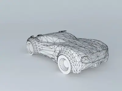 Supercar NEG concept template Free 3D model