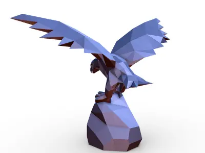 eagle figure 3D print model