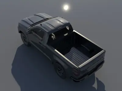 Chevrolet Silverado 1500 Regular Cab 2022  3D print model