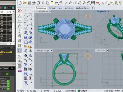 Engagement Ring 273 3D print model