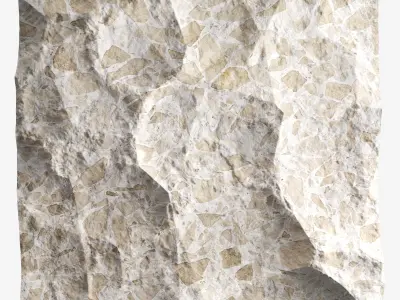 12-RockPanel sandstone texture wall art 3D model