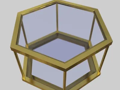Glass Table 01 3D model