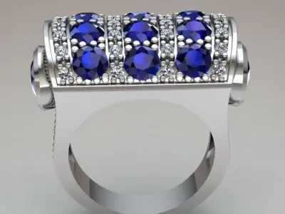 Gold ring 7 Free 3D print model