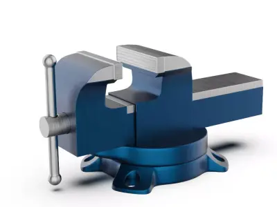 Bench Vise 3D Highpoly  3D model